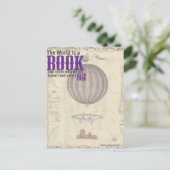Inspirerend Briefkaarten: De wereld is een boek Briefkaart (Staand voorkant)