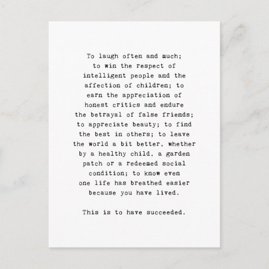 Inspirerend Briefkaarten, inspirerend citaat Briefkaart (Voorkant)