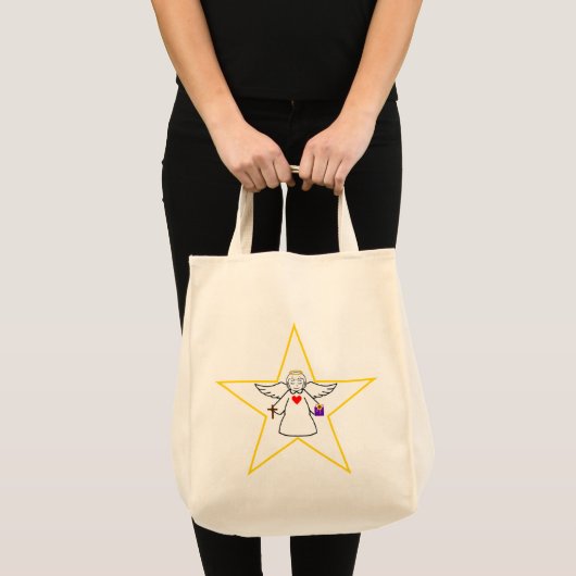 Inspirerend bruikbare sterrenengel-kruidzak. tote bag (Voorkant (product))