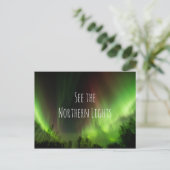 Inspirerend bucket list Northern Lights reizen Briefkaart (Staand voorkant)