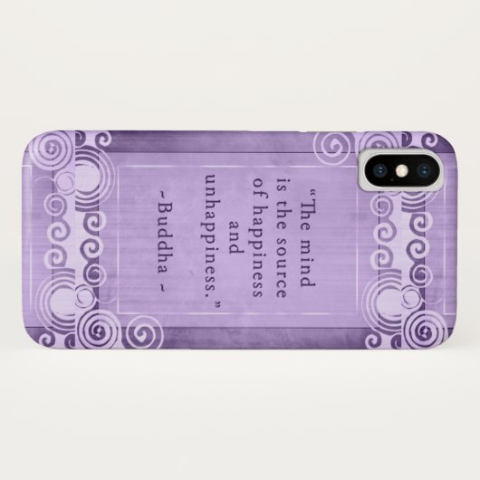 Inspirerend Buddha Quote Typografie Case-Mate iPhone Case (Achterkant (horizontaal))