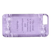Inspirerend Buddha Quote Typografie Case-Mate iPhone Case (Achterkant (Horizontaal))