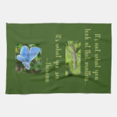 Inspirerend Butterfly Thoreau Quote Theedoek (Horizontaal)