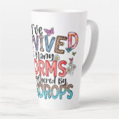 Inspirerend cadeau voor veerkracht latte mok (Rechterhoek)