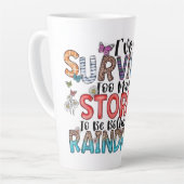 Inspirerend cadeau voor veerkracht latte mok (Linkerhoek)