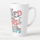 Inspirerend cadeau voor veerkracht latte mok (Rechts)