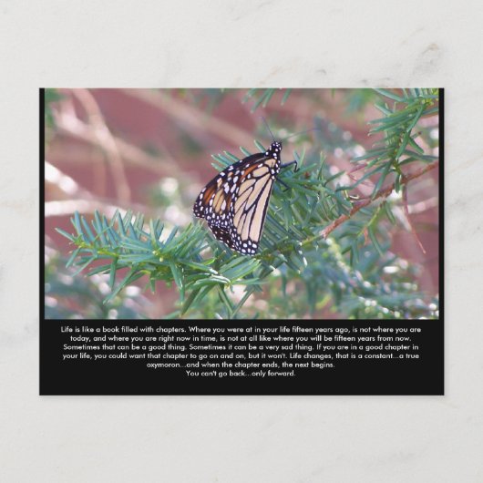 Inspirerend cadeautjes levenswijzigingen briefkaart (Voorkant)