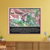 Inspirerend cadeautjes levenswijzigingen canvas afdruk (Insitu (Woonkamer))