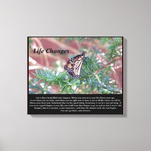 Inspirerend cadeautjes levenswijzigingen canvas afdruk (Voorkant)