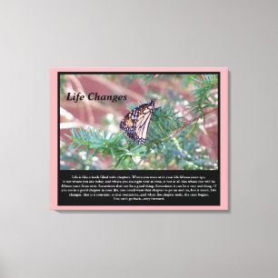 Inspirerend cadeautjes levenswijzigingen canvas afdruk