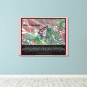 Inspirerend cadeautjes levenswijzigingen canvas afdruk (Insitu (Houten vloer))