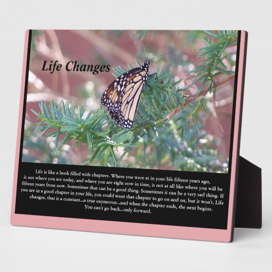 Inspirerend cadeautjes levenswijzigingen fotoplaat (Zijkant)