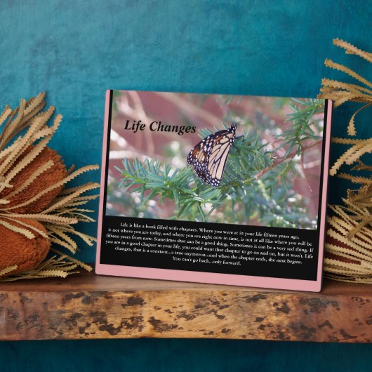 Inspirerend cadeautjes levenswijzigingen fotoplaat (Zijkant)