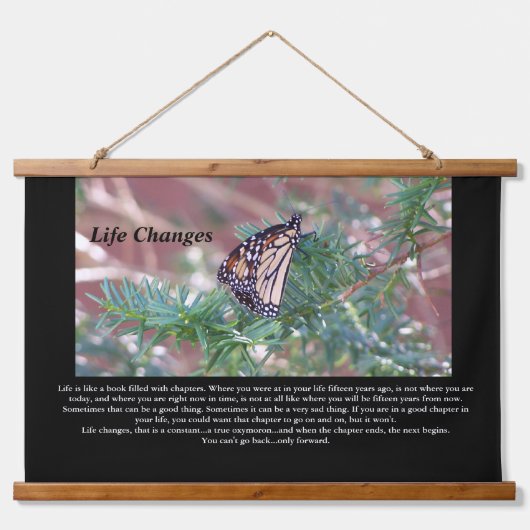 Inspirerend cadeautjes levenswijzigingen hangend wandkleed (Voorkant)