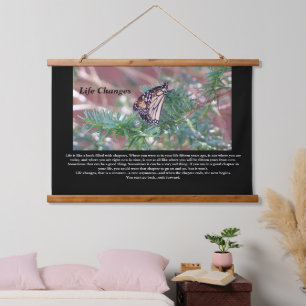 Inspirerend cadeautjes levenswijzigingen hangend wandkleed