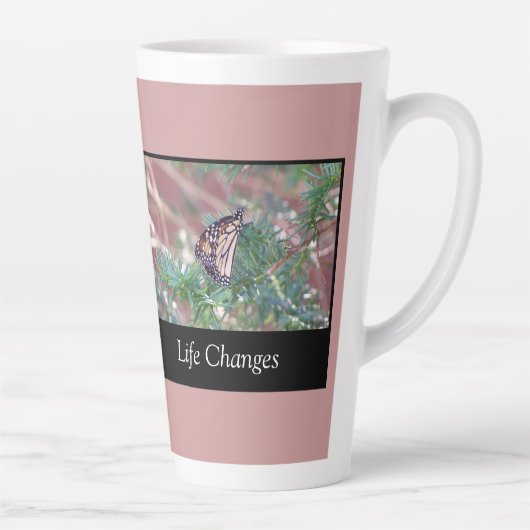 Inspirerend cadeautjes levenswijzigingen latte mok (Rechts)