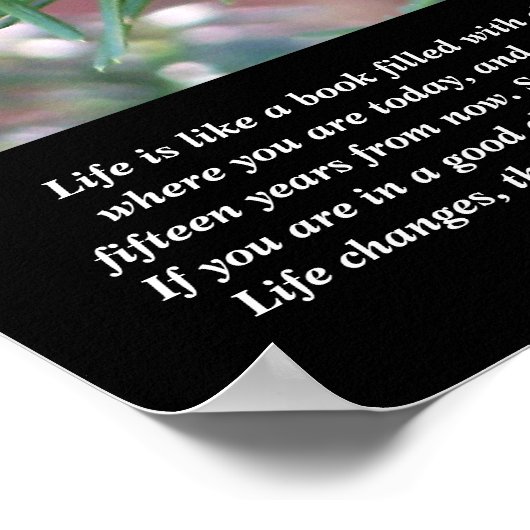 Inspirerend cadeautjes levenswijzigingen poster (Hoek)