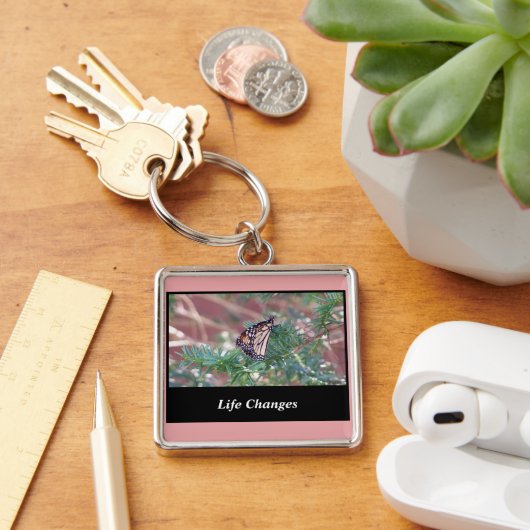 Inspirerend cadeautjes levenswijzigingen sleutelhanger (Bureau)