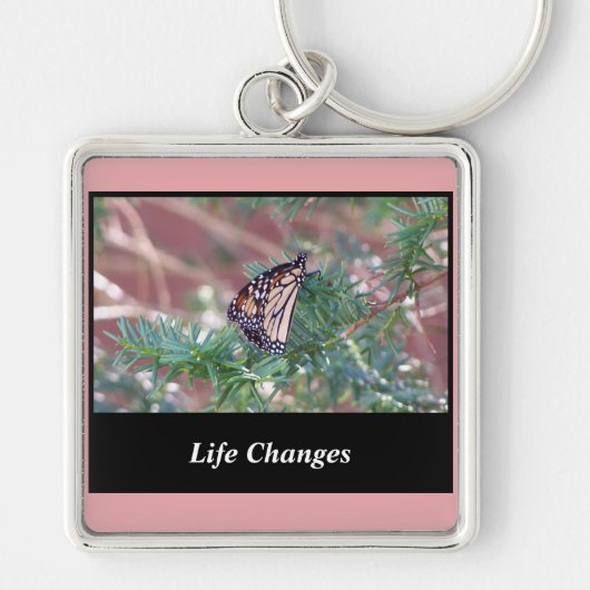 Inspirerend cadeautjes levenswijzigingen sleutelhanger (Voorkant)