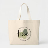 Inspirerend Canvas tas - Hoop dat alles mogelijk i (Voorkant)