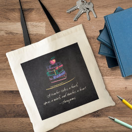 Inspirerend Canvas tas van de leraar