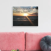 Inspirerend Canvas - Zonsondergang - Jeremia 29:11 (Insitu (Woonkamer))