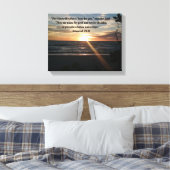 Inspirerend Canvas - Zonsondergang - Jeremia 29:11 (Insitu (Slaapkamer))