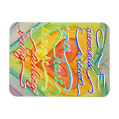 Inspirerend Chakra Rainbow Words Art Magnets Magneet (Horizontaal)