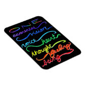 Inspirerend Chakra ThMED Rainbow Art Words Magneet (Rechterzijde)