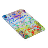 Inspirerend Chakra Thmed Rainbow Words Magneet (Rechterzijde)