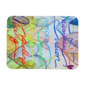 Inspirerend Chakra Thmed Rainbow Words Magneet (Horizontaal)