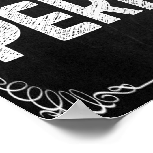 Inspirerend Chalkboard Classroom Poster (Hoek)