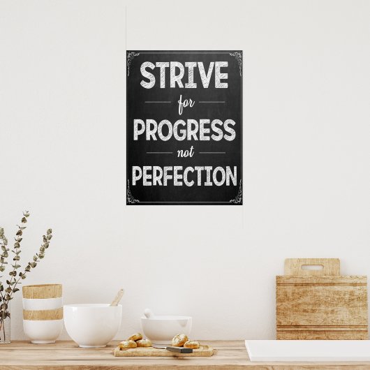 Inspirerend Chalkboard Classroom Poster (Keuken)