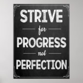 Inspirerend Chalkboard Classroom Poster (Voorkant)