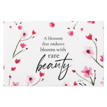 Inspirerend Cherry Blossom Waterverf Quote