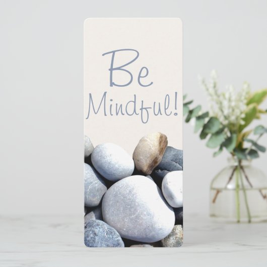 Inspirerend Chic be Mindful Pebbles Bladwijzer (Staand voorkant)