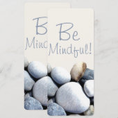 Inspirerend Chic be Mindful Pebbles Bladwijzer (Voorkant / Achterkant)