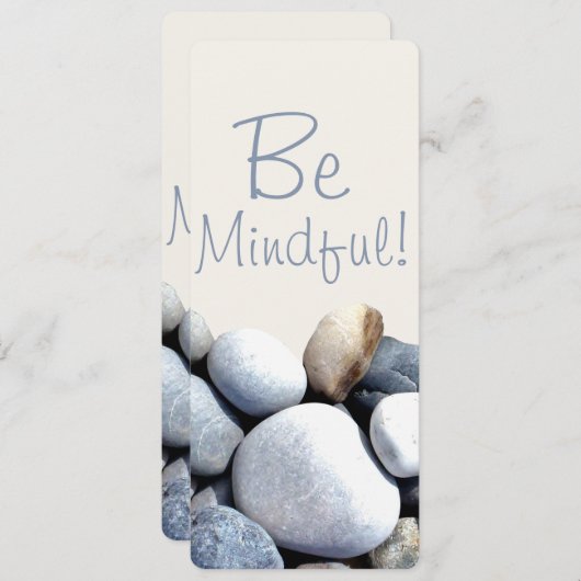 Inspirerend Chic be Mindful Pebbles Bladwijzer (Voorkant / Achterkant)