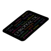 Inspirerend Chiropractisch Word Collage Magneet (Linkerzijde)