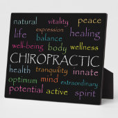 Inspirerend Chiropractische woorden Plaque Fotoplaat (Zijkant)