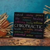 Inspirerend Chiropractische woorden Plaque Fotoplaat (Zijkant)