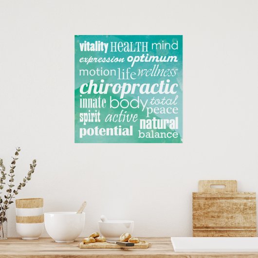 Inspirerend ChiropraktijkPoster Poster (Keuken)