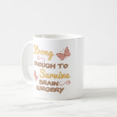 Inspirerend chirurgie voor het hersenonderzoek bij koffiemok (Voorkant links)