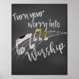 Inspirerend Christelijk aanmoedigingscitaat Poster