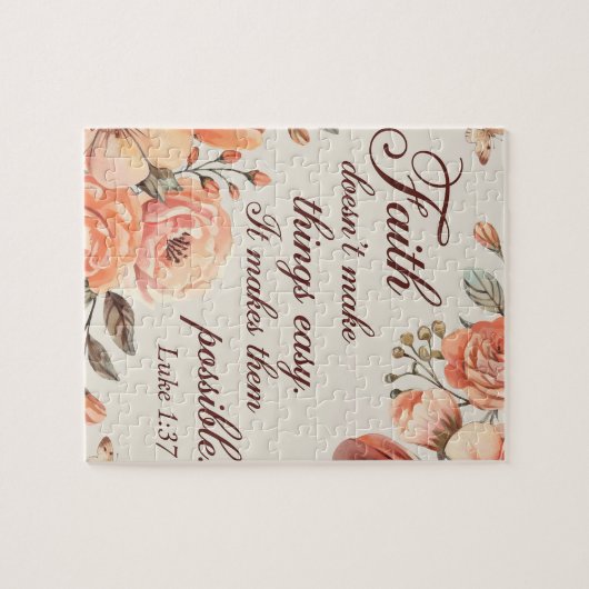 inspirerend Christelijk Bijbelvers Legpuzzel (Horizontaal)