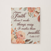 inspirerend Christelijk Bijbelvers Legpuzzel (Verticaal)