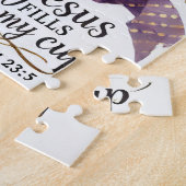 inspirerend Christelijk Bijbelvers Legpuzzel (Zijkant)