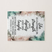 inspirerend Christelijk Bijbelvers Legpuzzel (Horizontaal)