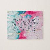 inspirerend Christelijk Bijbelvers Legpuzzel (Horizontaal)