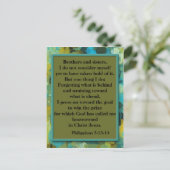 Inspirerend Christelijk Bijbelverse Briefkaart (Staand voorkant)